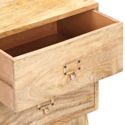 vidaXL Bedside Cabinet 15.7"x13.8"x21.7" Solid Mango Wood