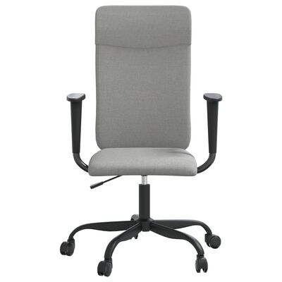 vidaXL Office Chair Light Gray Fabric