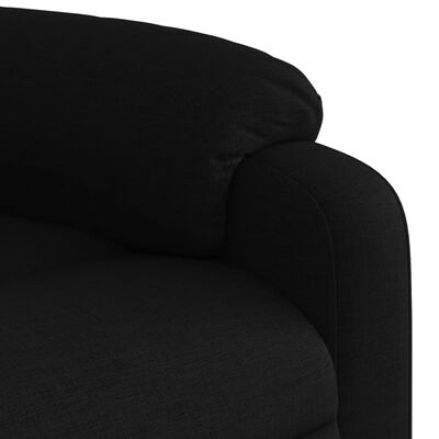 vidaXL Electric Massage Recliner Chair Black Fabric