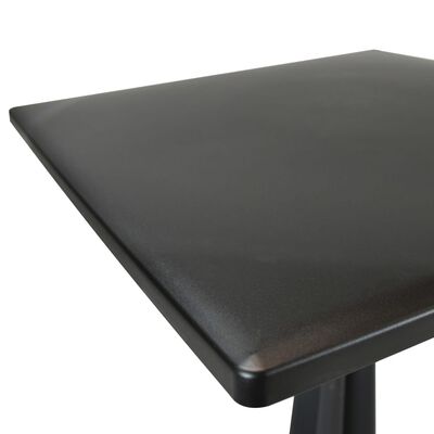 vidaXL Patio Table Anthracite 27.6"x27.6"x28.2" Plastic