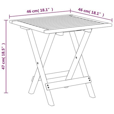 vidaXL Patio Deck Chairs with Footrests and Table Solid Wood Acacia