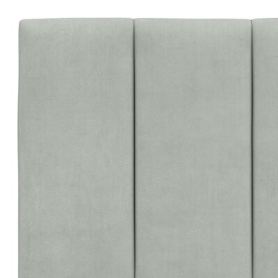 vidaXL Headboard Cushion Light Gray 76" Velvet