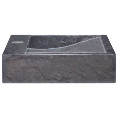 vidaXL Sink Black 22.8"x15.4"x3.9" Marble