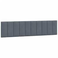 vidaXL Headboard Cushion Dark Gray 76" Velvet