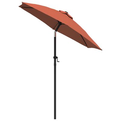 vidaXL Garden Parasol Terracotta 78.7"x88.2" Aluminum