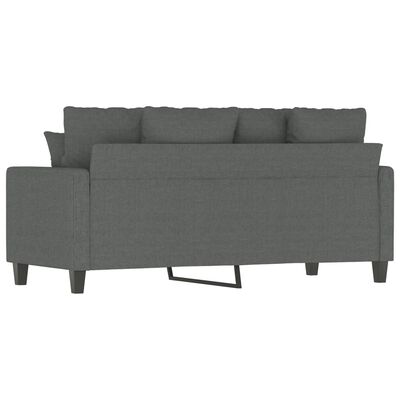 vidaXL 2-Seater Sofa Dark Gray 55.1" Fabric