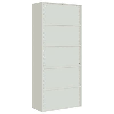 vidaXL File Cabinet Light Gray 35.4"x15.7"x94.5" Steel