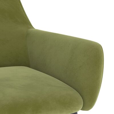 vidaXL Dining Chairs 2 pcs Light Green Velvet