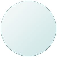 vidaXL Table Top Tempered Glass Round 19.7"