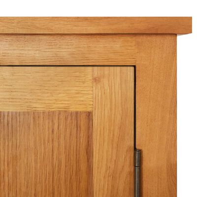 vidaXL Storage Cabinet 19.7"x8.7"x43.3" Solid Oak Wood