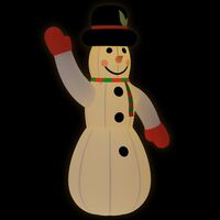 vidaXL Christmas Inflatable Snowman with LEDs 145.7"