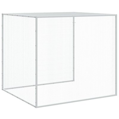 vidaXL Chicken Cage with Roof Anthracite 316.1"x38.6"x35.4" Galvanized Steel