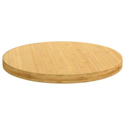 vidaXL Table Top Ø23.6"x1.6" Bamboo