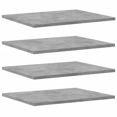 vidaXL Bookshelf Boards 8 pcs Concrete Gray 15.7"x19.7"x0.6" Engineered Wood