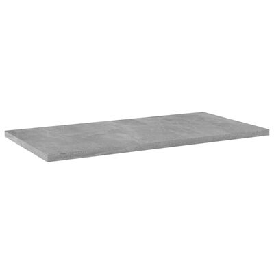 vidaXL Bookshelf Boards 8 pcs Concrete Gray 23.6"x11.8"x0.6" Engineered Wood