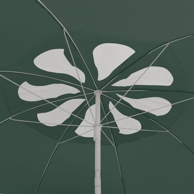 vidaXL Beach Parasol Green 118.1"