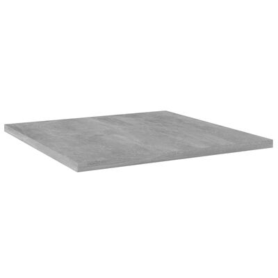 vidaXL Bookshelf Boards 4 pcs Concrete Gray 15.7"x15.7"x0.6" Engineered Wood