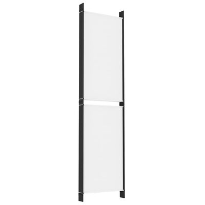 vidaXL 6-Panel Room Divider White 118.1"x78.7" Fabric