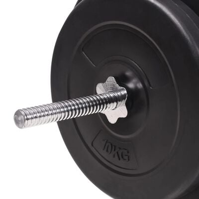 vidaXL Barbell and Dumbbell Set 198.4 lb