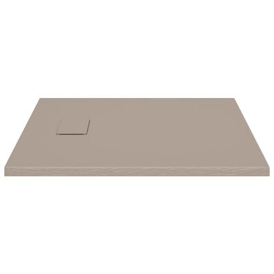 vidaXL Shower Base Tray SMC Brown 35.4"x31.5"