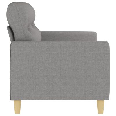 vidaXL 2-Seater Sofa Light Gray 55.1" Fabric