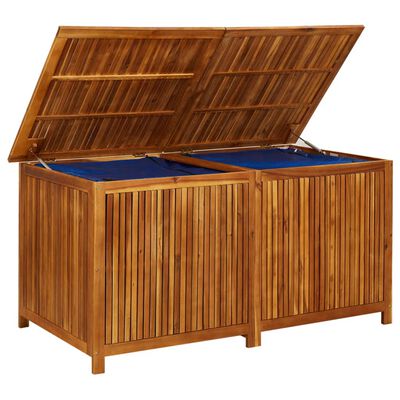 vidaXL Patio Storage Box 59.1"x31.5"x29.5" Solid Acacia Wood