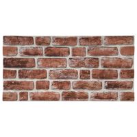 vidaXL 3D Wall Panels with Dark Brown Brick Design 10 pcs EPS