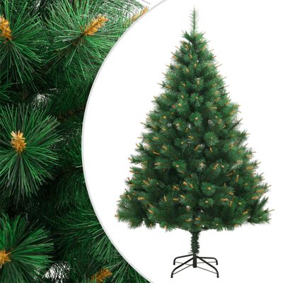 vidaXL Artificial Hinged Christmas Tree with Stand 82.7"