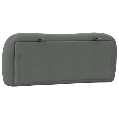 vidaXL Headboard Cushion Dark Gray 39.4" Fabric