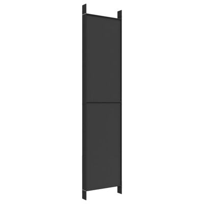 vidaXL 6-Panel Room Divider Black 118.1"x86.6" Fabric