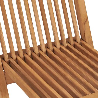 vidaXL Folding Patio Chairs 6 pcs Solid Teak Wood