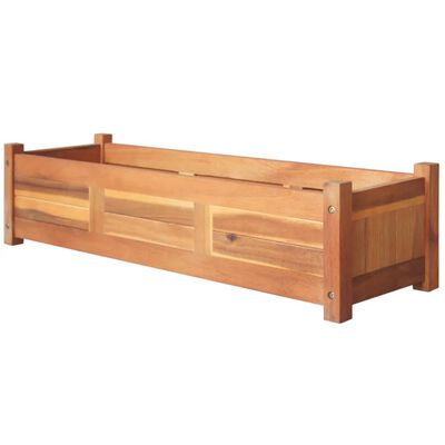 vidaXL Garden Raised Beds 2 pcs Acacia Wood 39.4"x11.8"x9.8"