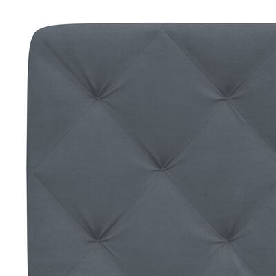 vidaXL Headboard Cushion Dark Gray 39.4" Velvet