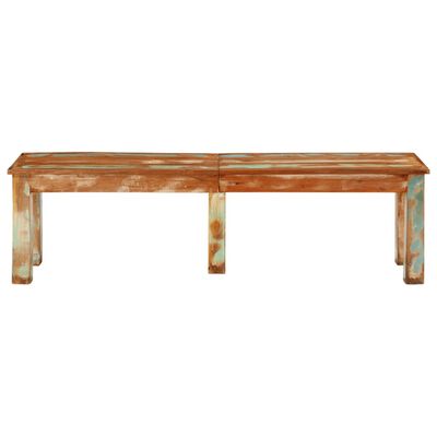 vidaXL Bench 63"x13.8"x18.1" Solid Reclaimed Wood