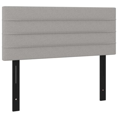 vidaXL Headboard Light Gray 39.4"x2"x30.7"/34.6" Fabric