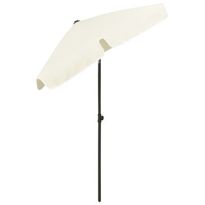 vidaXL Beach Parasol Sand Yellow 70.9"x47.2"