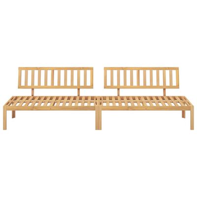 vidaXL Patio Pallet Middle Sofas 2 pcs Solid Wood Acacia