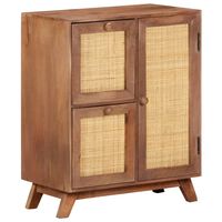 vidaXL Sideboard 23.6"x13.8"x29.5" Solid Mango Wood