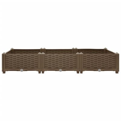 vidaXL Raised Bed 47.2"x15.7"x9.1" Polypropylene