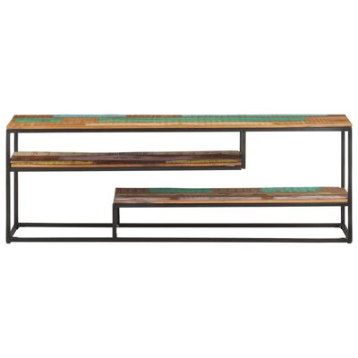 vidaXL TV Stand 51.2"x11.8"x17.7" Solid Wood Reclaimed