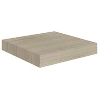 vidaXL Floating Wall Shelf Oak 9.1"x9.3"x1.5" MDF