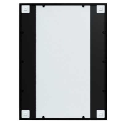 vidaXL Wall Mirrors 3 pcs Black 31.5"x23.6" Metal