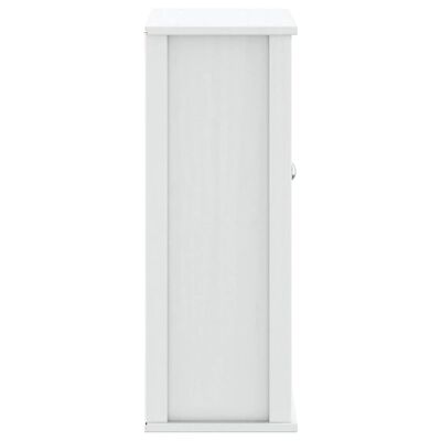 vidaXL Bathroom Wall Cabinet BERG White 27.4"x10.6"x28.1" Solid Wood