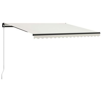 vidaXL Manual Retractable Awning 157.5"x118.1" Cream