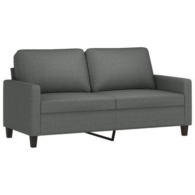 vidaXL 2-Seater Sofa Dark Gray 55.1" Fabric