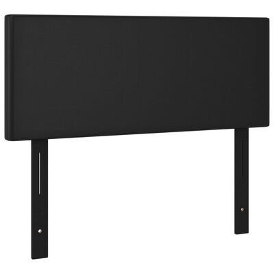 vidaXL Headboard Black 39.4"x2"x30.7"/34.6" Faux Leather