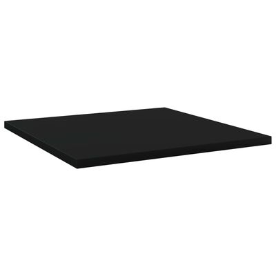 vidaXL Bookshelf Boards 8 pcs Black 15.7"x15.7"x0.6" Engineered Wood