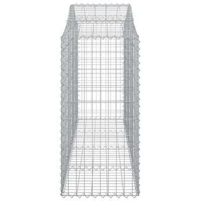 vidaXL Arched Gabion Baskets 12 pcs 78.7"x19.7"x47.2"/55.1" Galvanized Iron