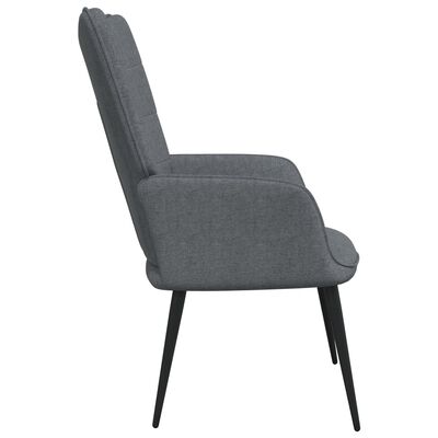 vidaXL Relaxing Chair Dark Gray Fabric