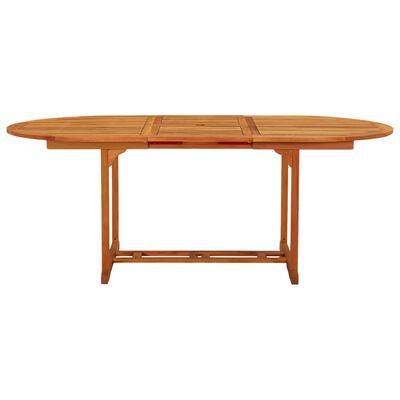 vidaXL Patio Table 78.7"x39.4"x29.5" Solid Wood Eucalyptus